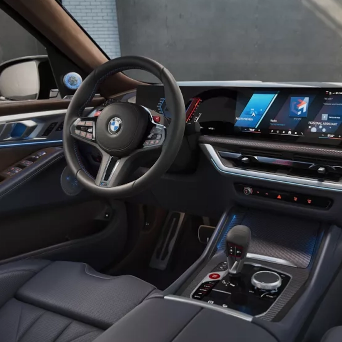 BMW XM vue intérieur conducteur