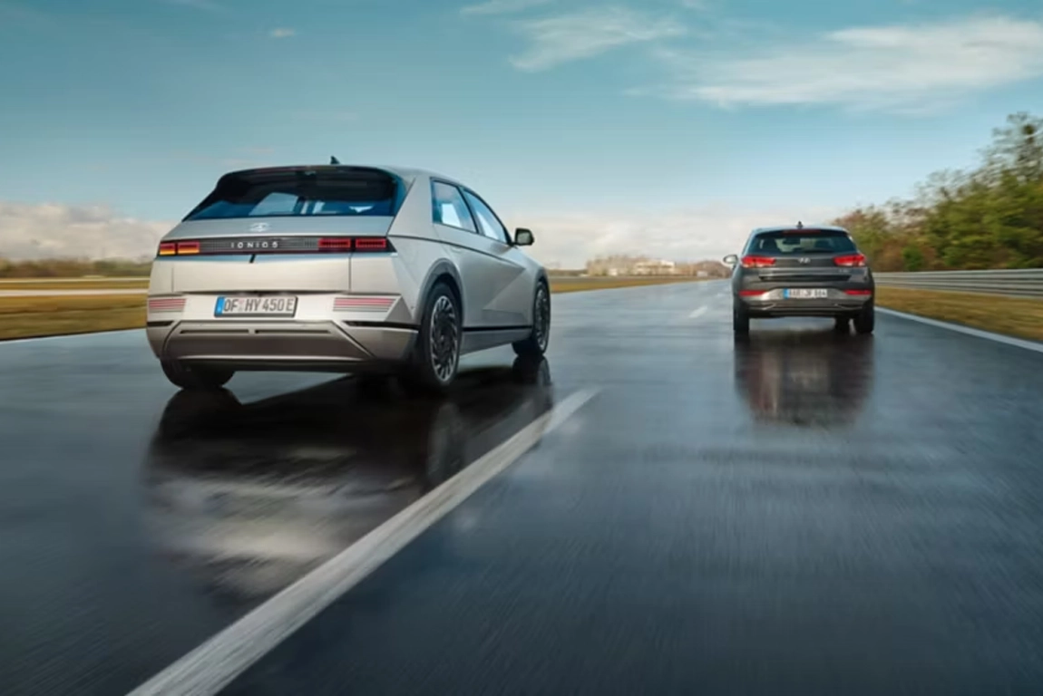 Arrière extérieur de la Hyundai IONIQ 5 électrique